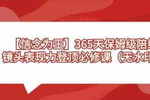 （8953期）【信念 为王】365天-保姆级陪练，镜头表现力登顶必修课（无水印）