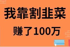 （9173期）我靠割韭菜赚了 100 万