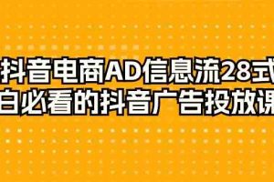 （9299期）抖音电商-AD信息流 28式，小白必看的抖音广告投放课程-29节